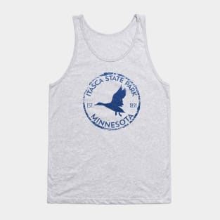 Itasca State Park Minnesota Birder's Duck in Flight Birding Tank Top